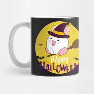 Happy Halloween Bunny Witch Mug